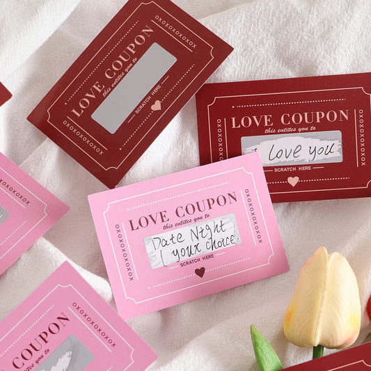 DIY Love Coupons | Scratch-Off Relationship Vouchers