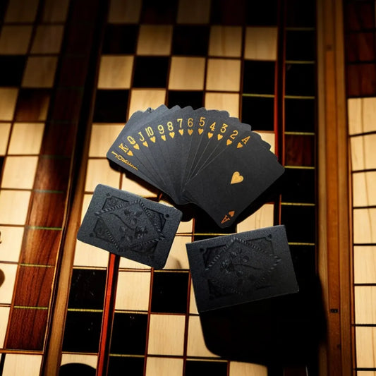 Black & Gold Waterproof Playing Cards